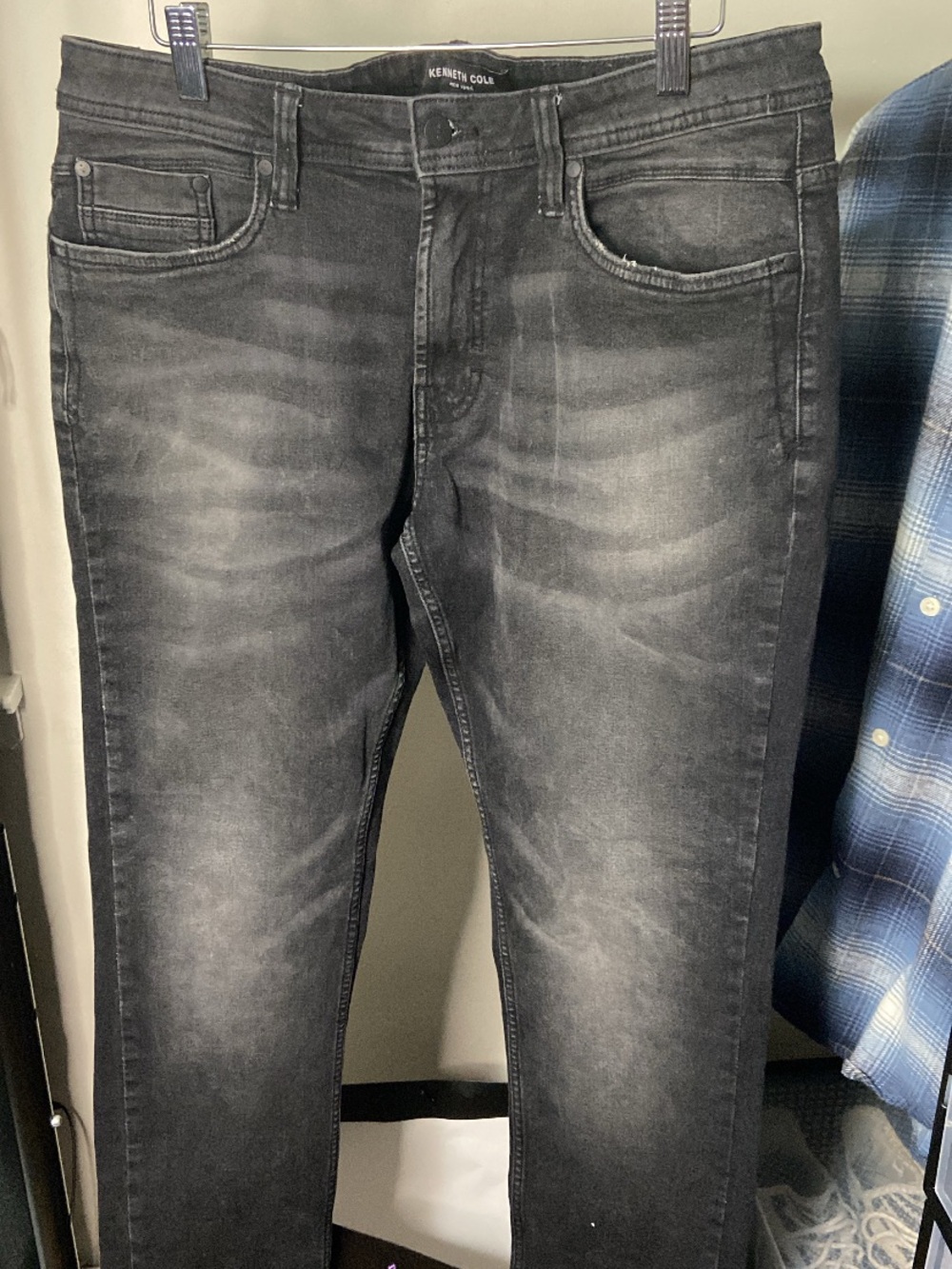 Kenneth Cole Slim Fade Black Jeans